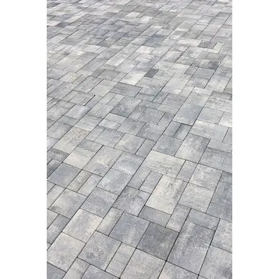 Pavaj kombi alb-antracit - symmetrica